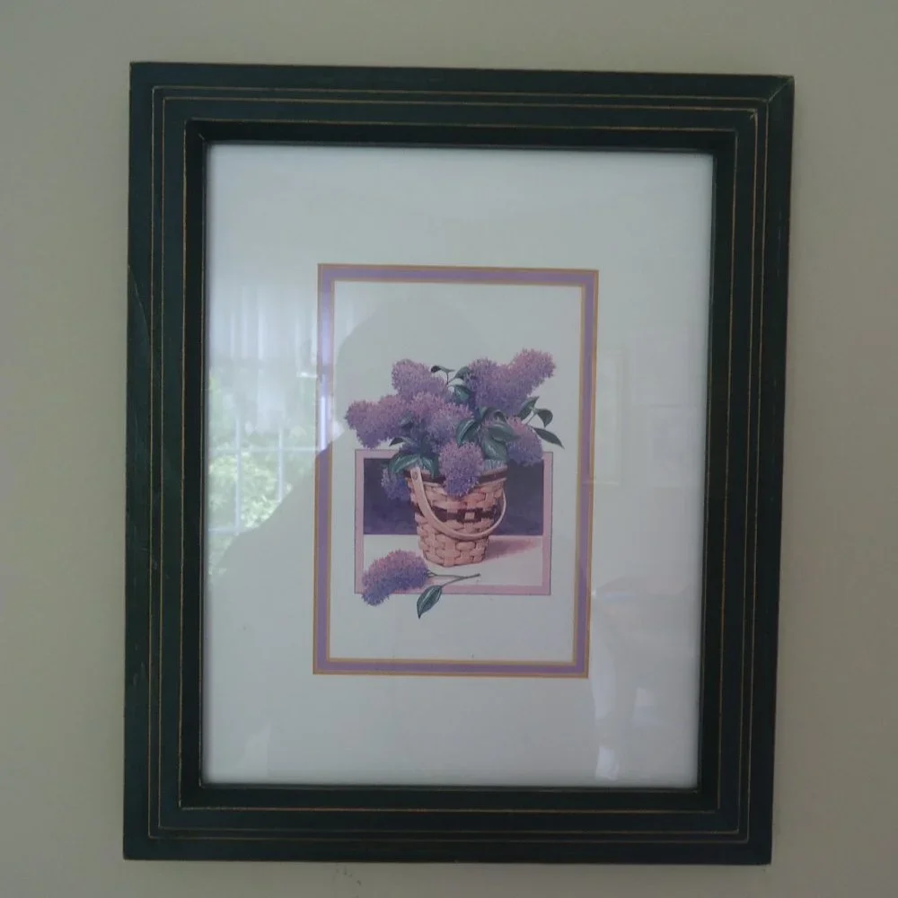 Longaberger Lilac Basket Framed Art Print